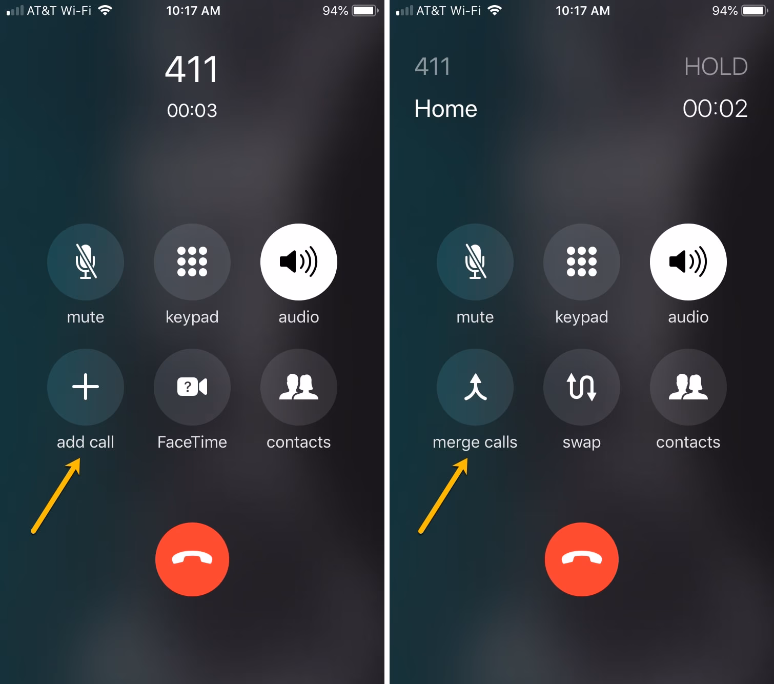 Can I make a conference call with multiple people on iPhone?