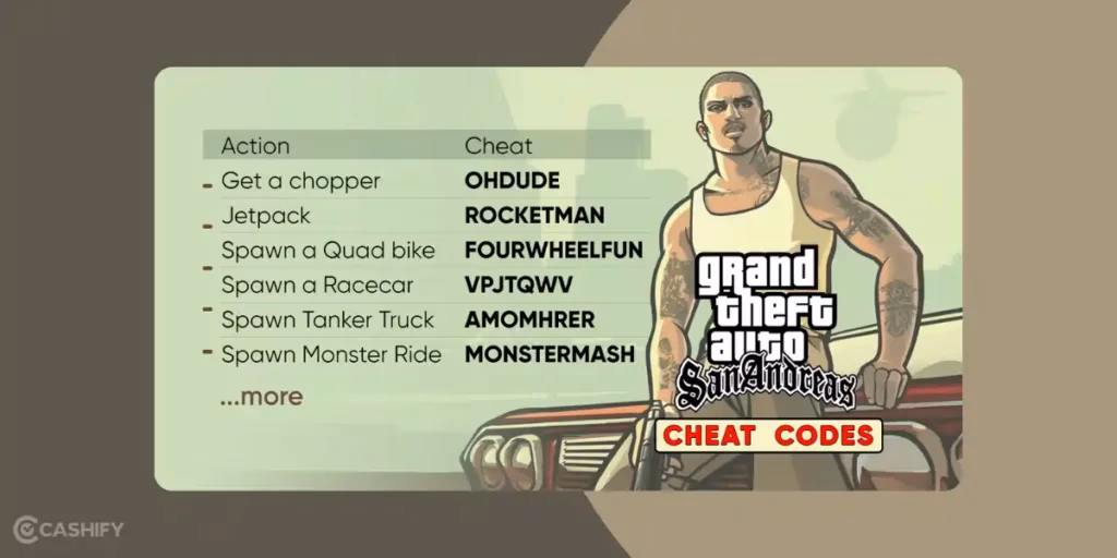 How do I use cheat codes in GTA San Andreas?