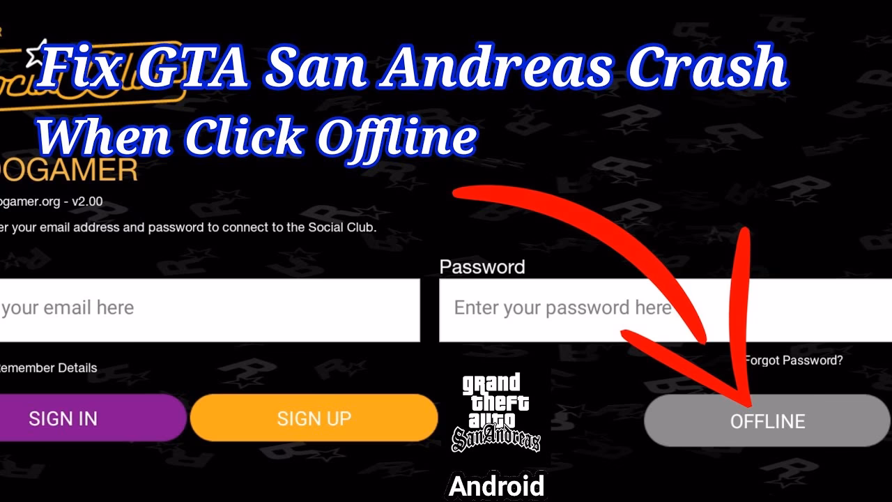 Why did GTA San Andreas crash after a few minutes?