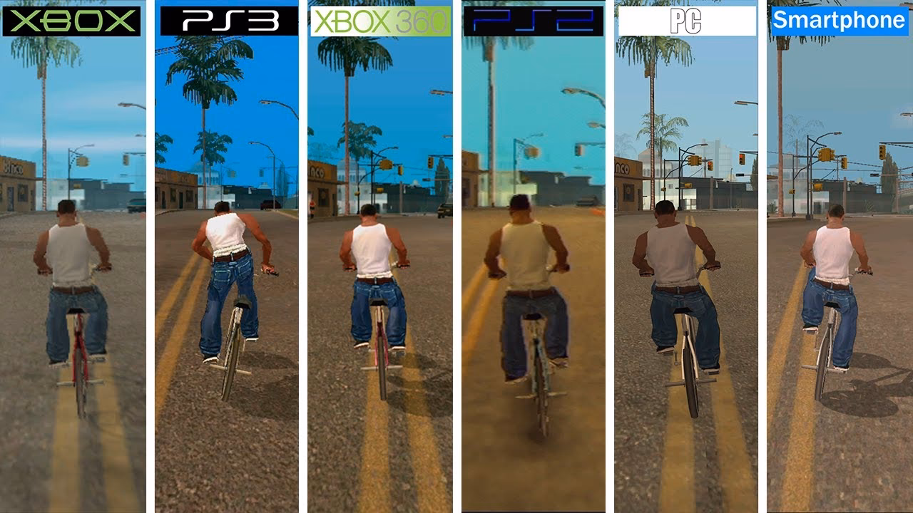 How many versions of San Andreas are there?