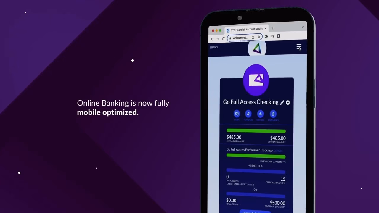 What can I do with GTE online banking?
