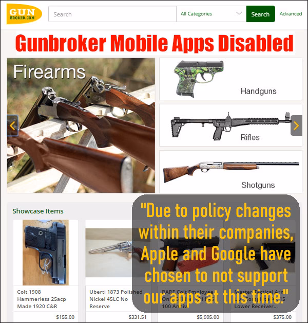 Can I access GunBroker on my mobile device?
