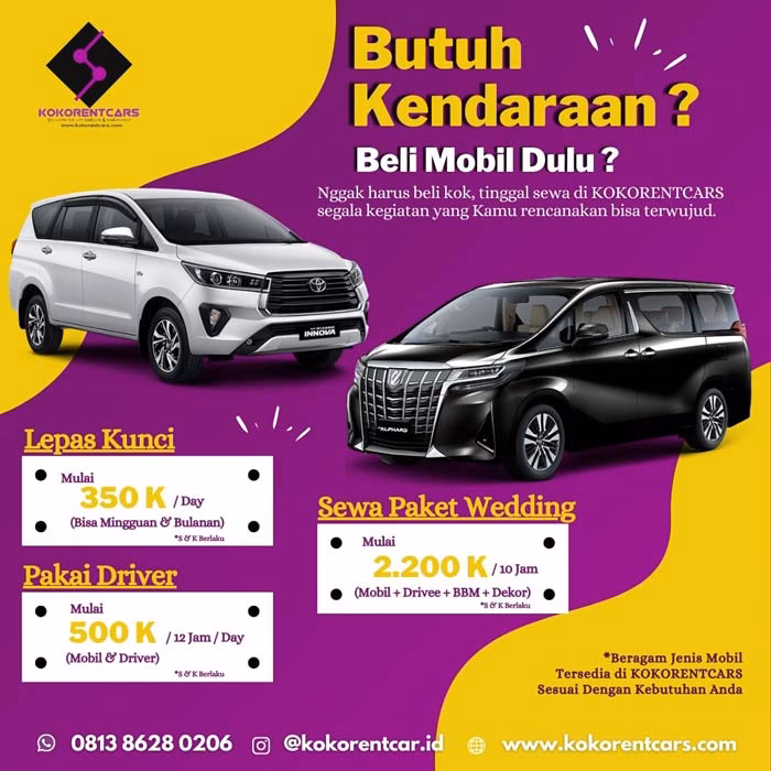 Berapa harga sewa mobil di Jakarta?