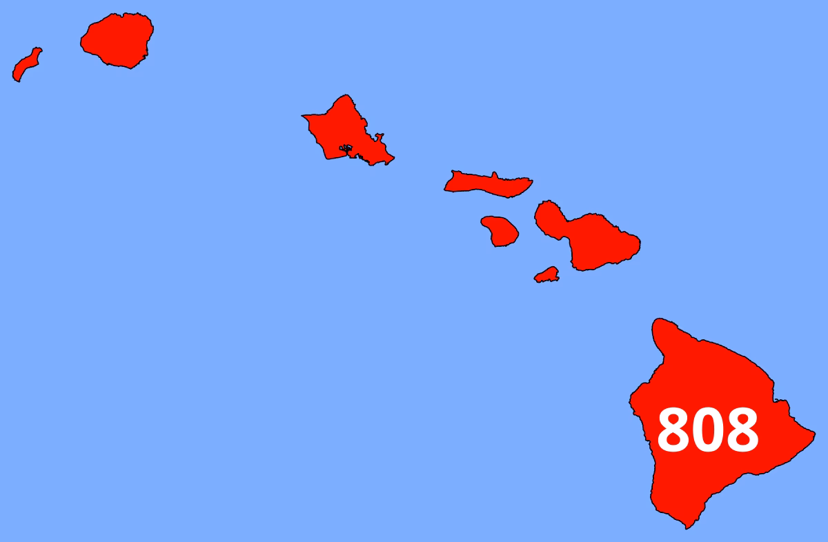 What is the phone number for the Hawaii region?