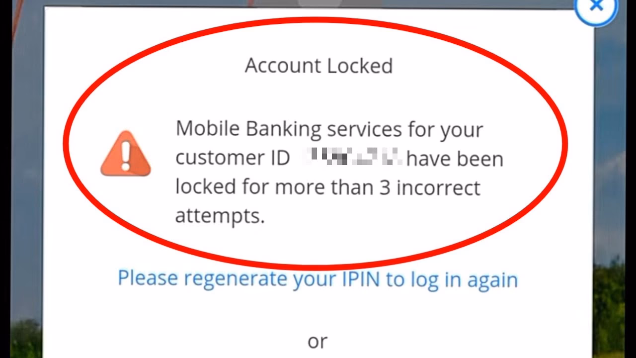 Why does HDFC Bank lock my account?