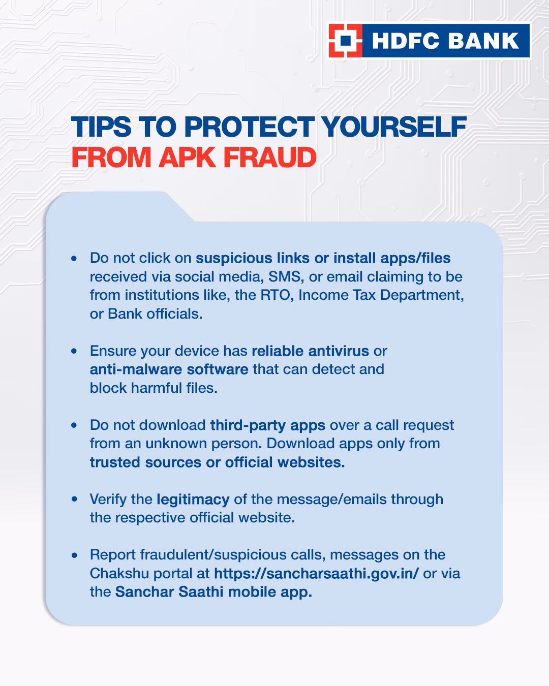 What is HDFC APK fraud?
