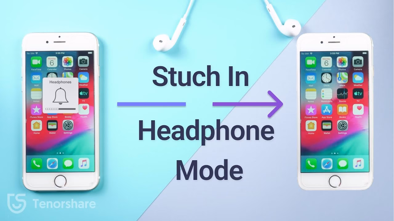 How can I fix a stuck headphone jack on my iPhone?