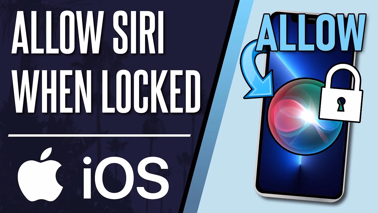 How do I access Siri from a locked screen?
