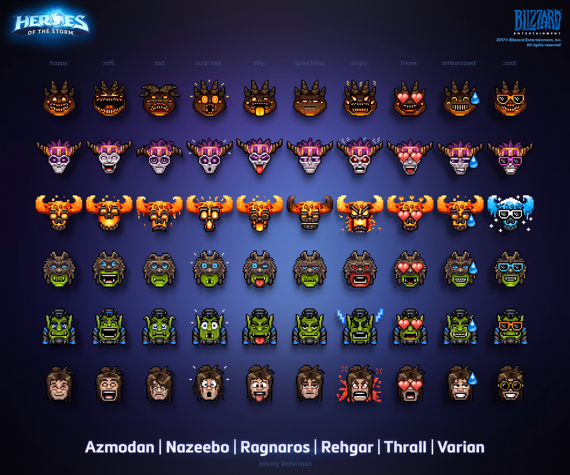 Are there emojis in warchrome Bloodrage?