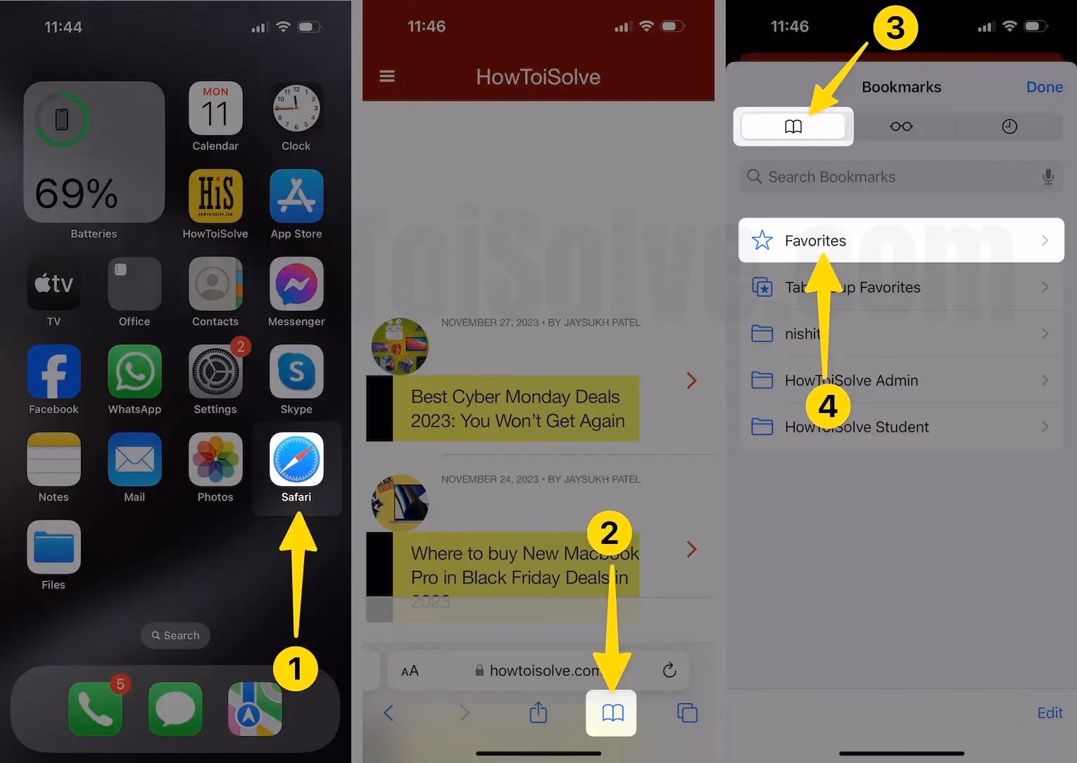 How to hide bookmark panel in Safari browser?