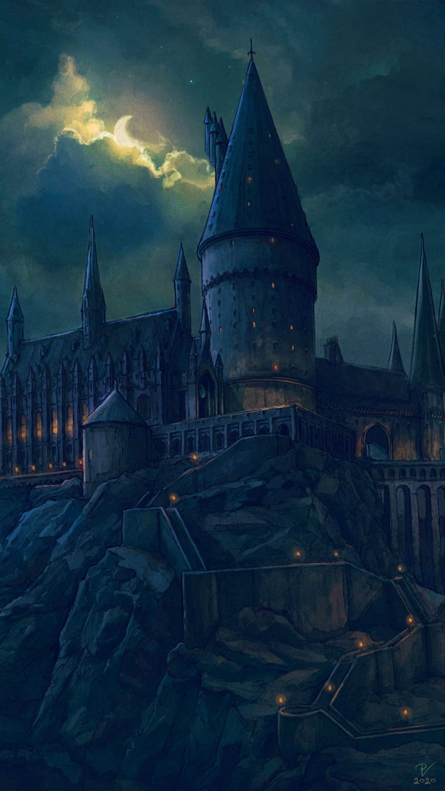 How many Hogwarts wallpaper images are there?
