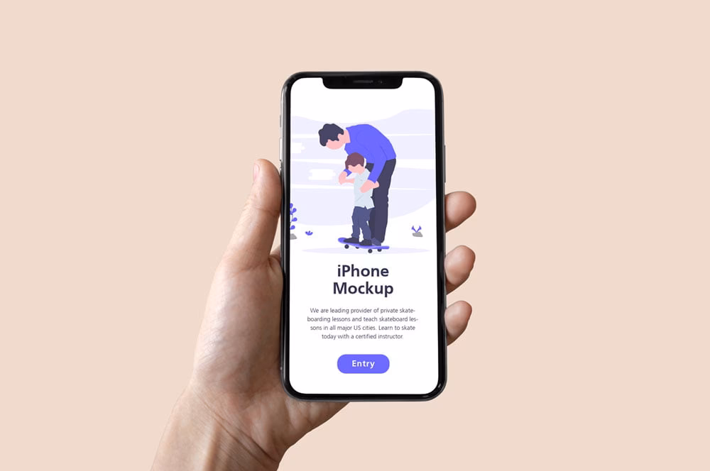 What is iPhone mockup PSD?