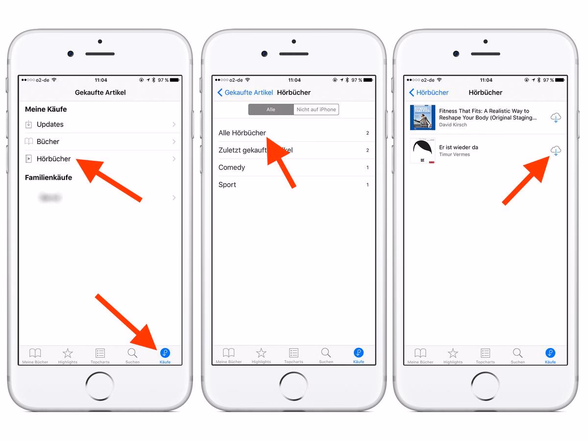 Wie synchronisiere ich meine Hörbücher mit meinem iPhone?
