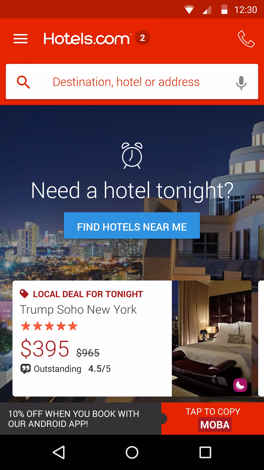 Which is the best hotel booking app for Android?