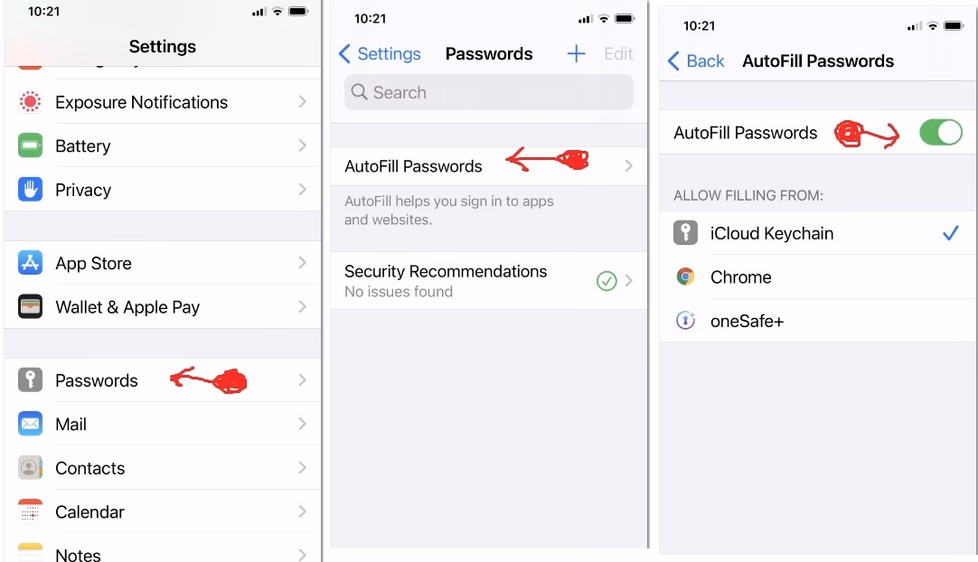 How do I get My Outlook email password on my iPhone?