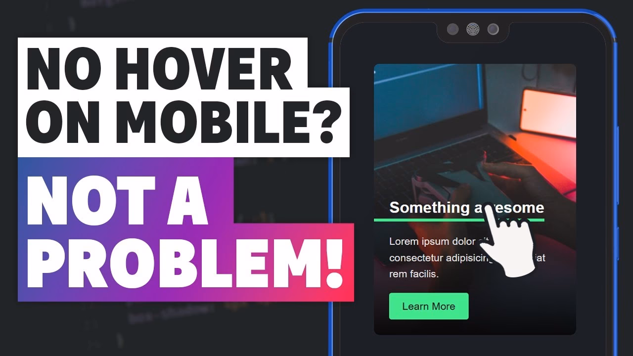 Is there a hover event on a mobile phone?