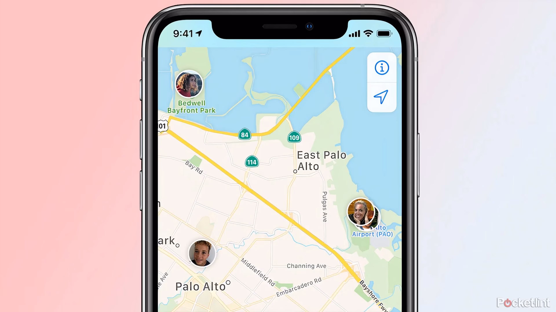 How does 'find my iPhone' affect location tracking?