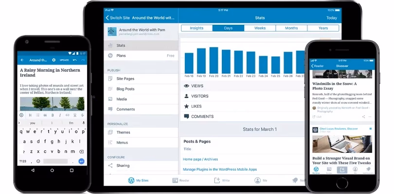 What is a WordPress mobile app?