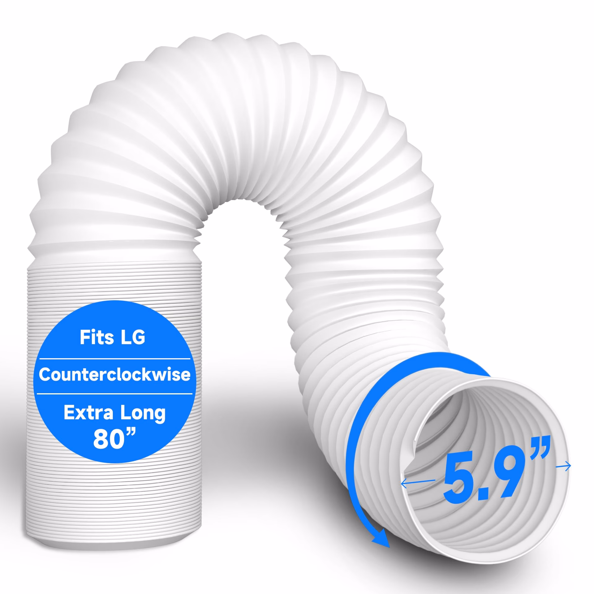 How big should a portable air conditioner hose be?