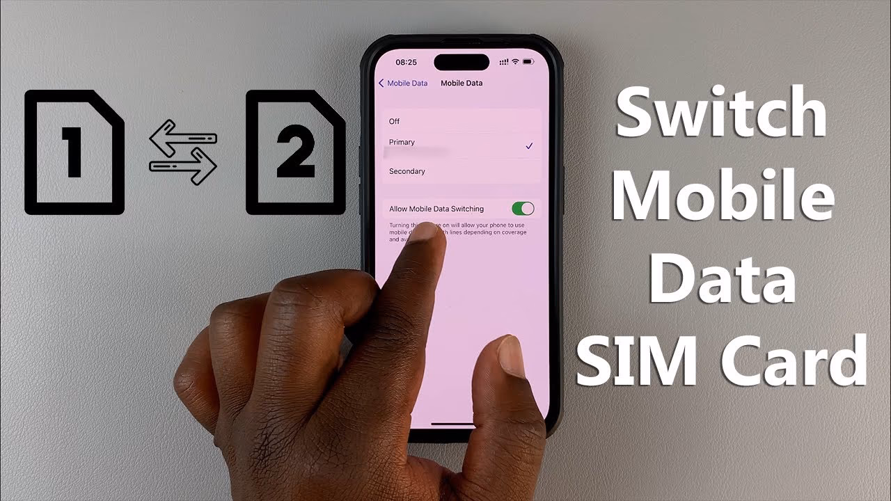 How do I get mobile data on my iPhone?