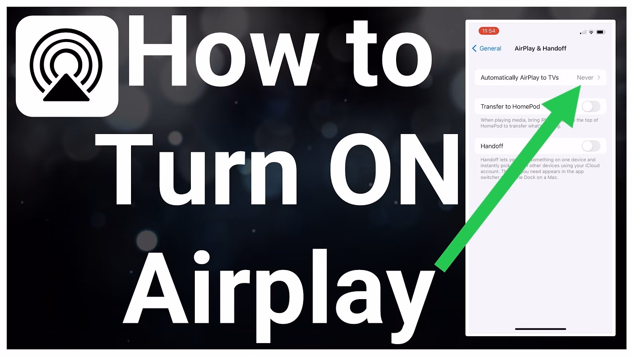 How do I set up airplay on my iPhone?