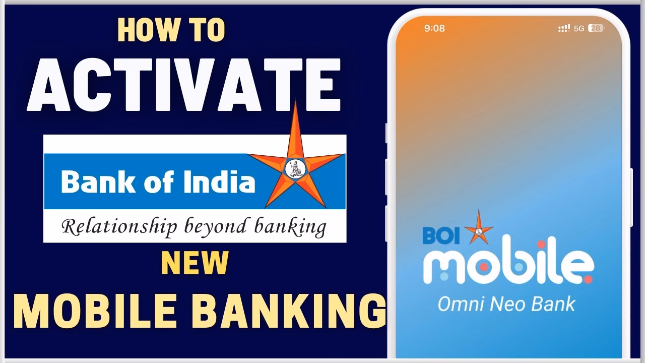 How to activate Bank of India Mobile Banking?