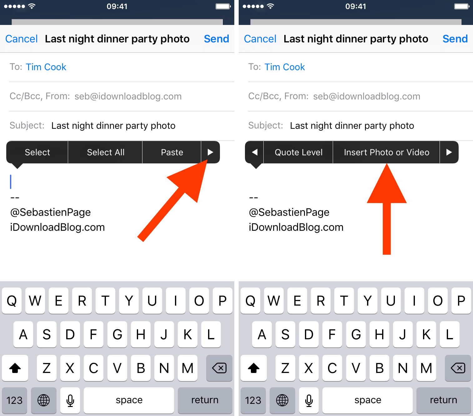 How to attach a file to a Gmail email on iPhone?