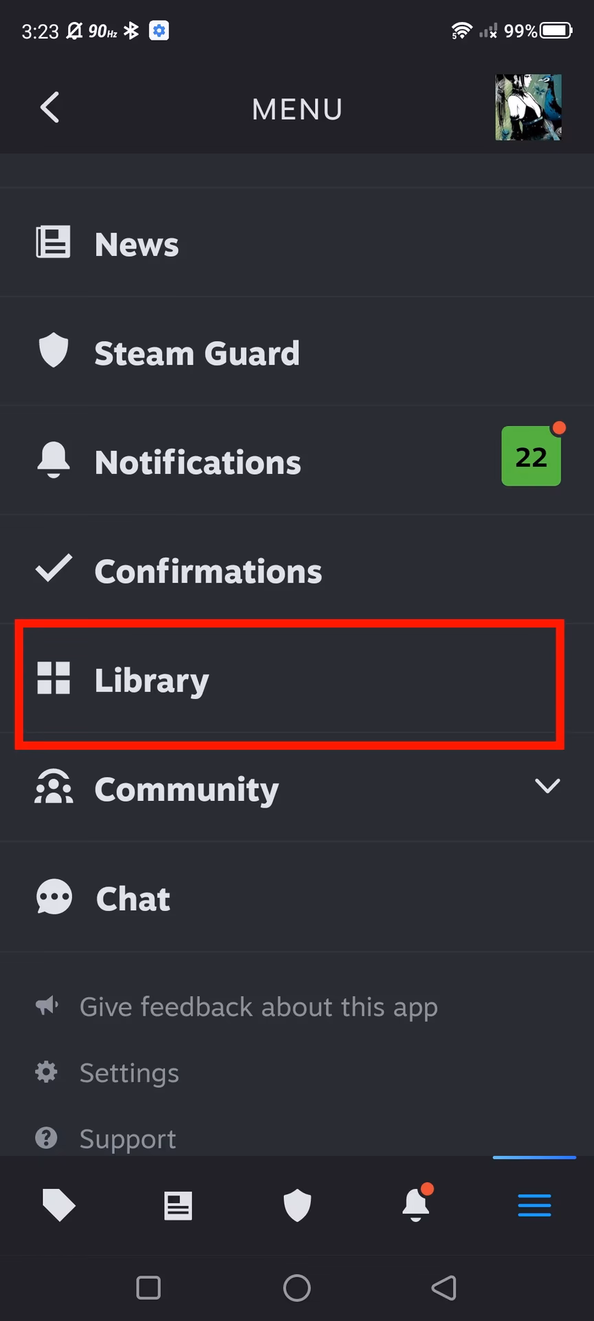 How do I link my mobile to steam?