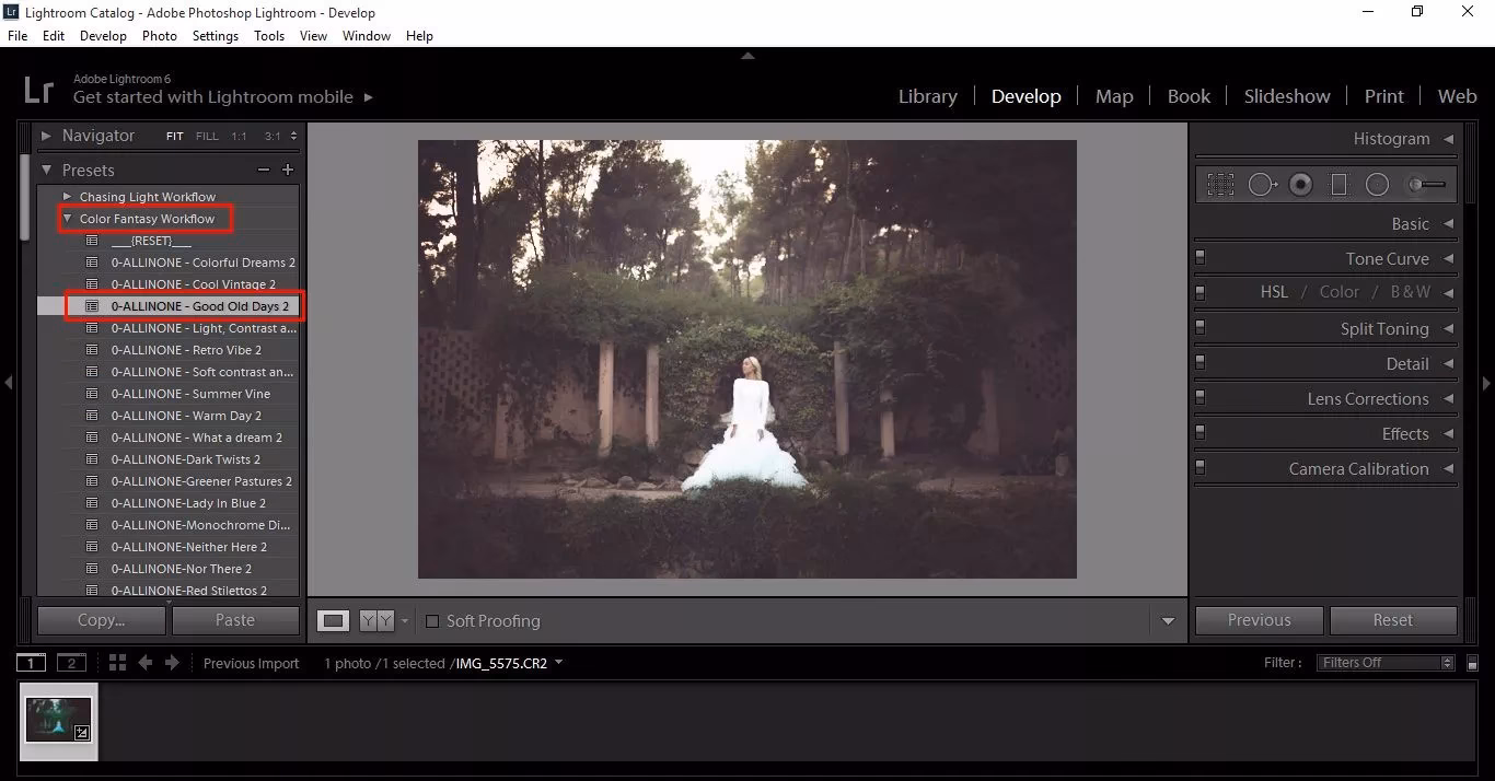 How do I use lens flare presets?