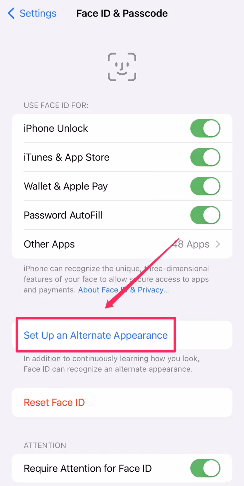 Should I add two appearances to Face ID?