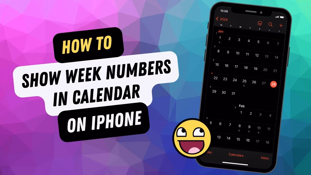 Does IOS calendar show week numbers?