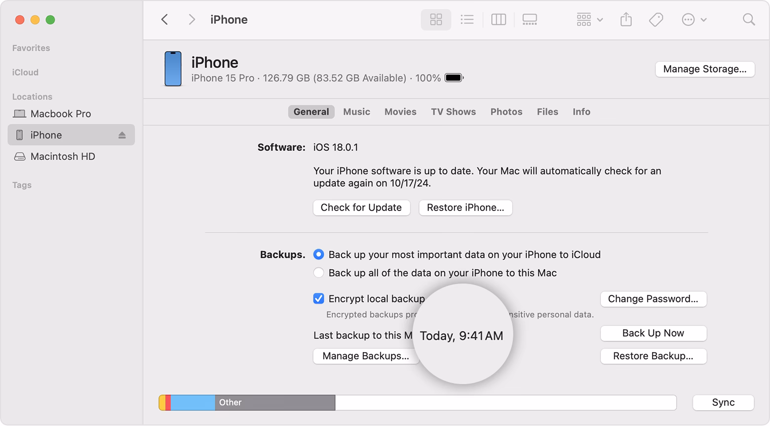 How to backup iPhone with Apple Configurator for Mac?