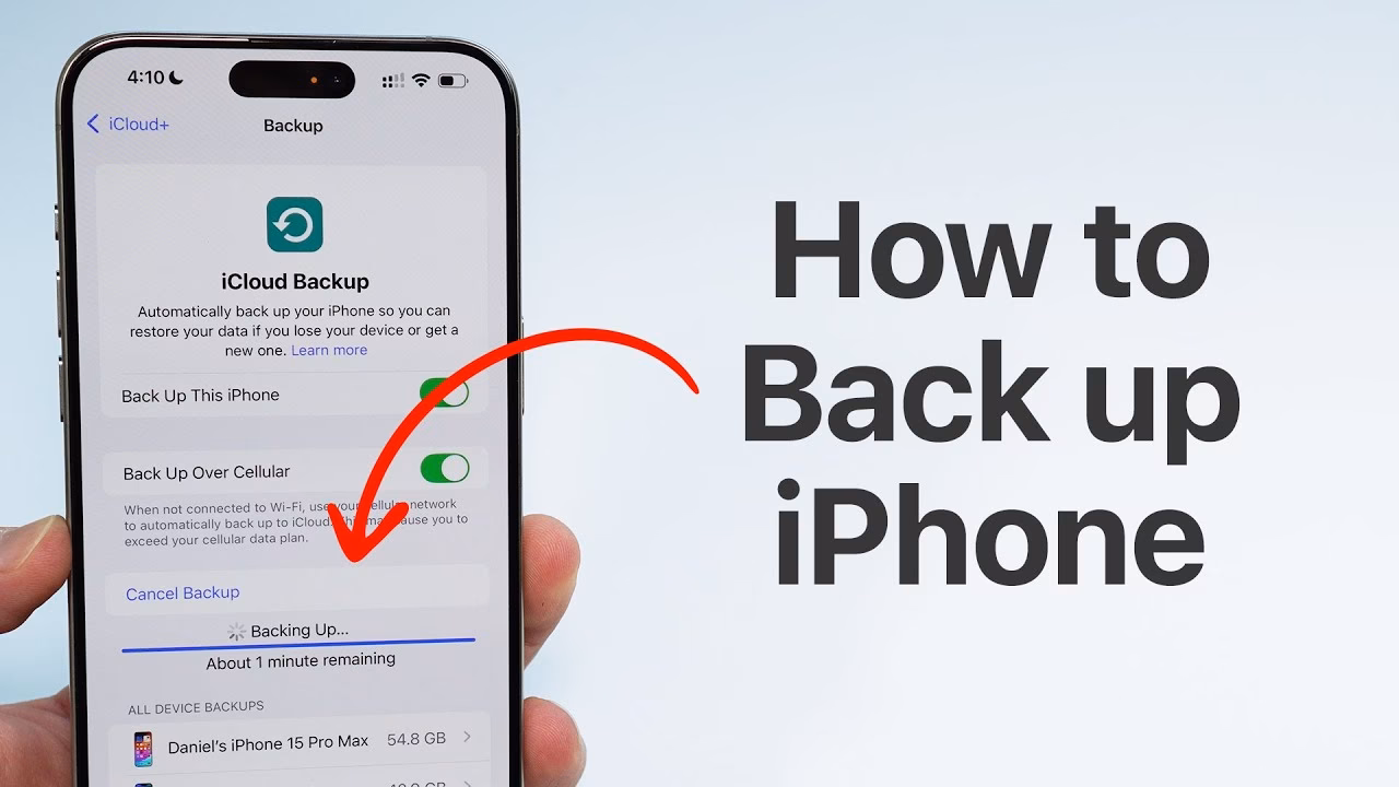 Do you know how to back up your iPhone?