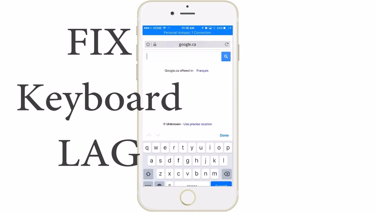 How to adjust keyboard sensitivity on iPhone?