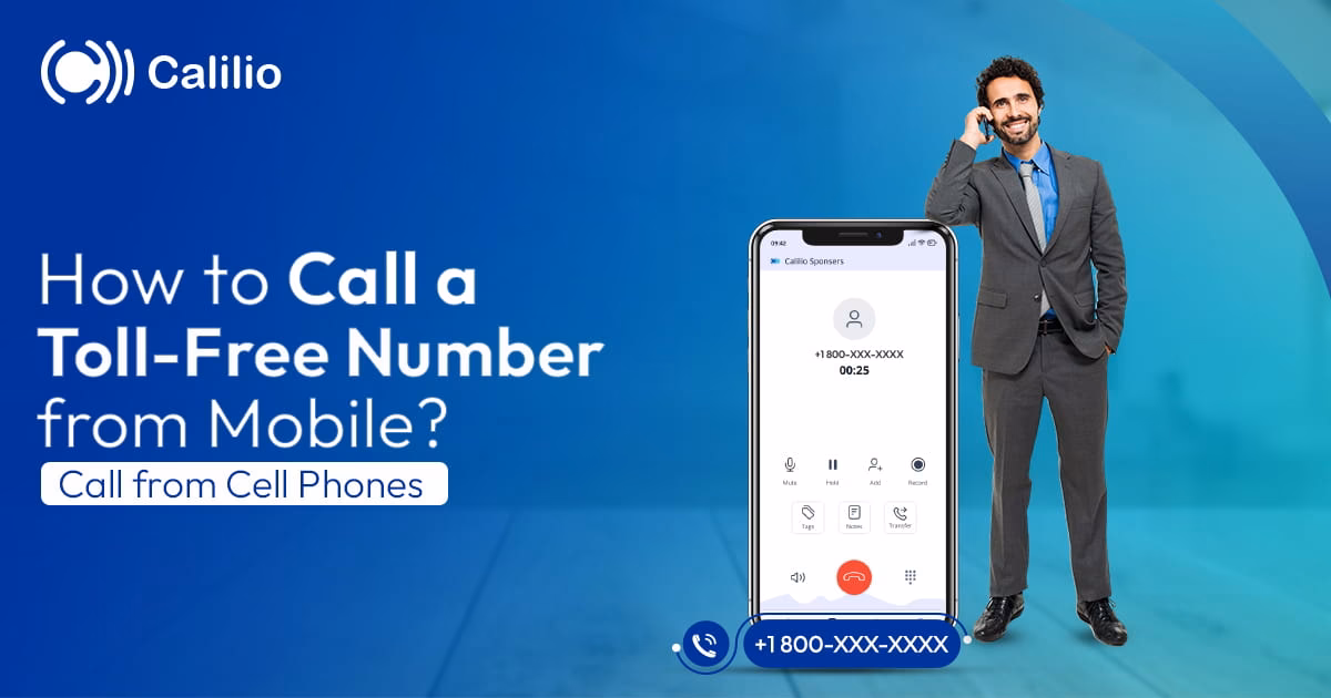 How do I call a toll-free number from abroad?