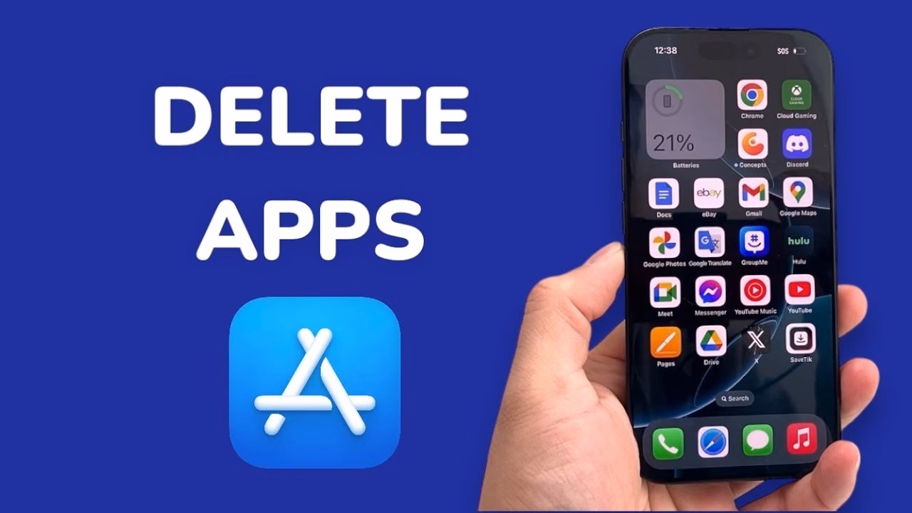 How to delete apps on iPhone 8/8 plus?