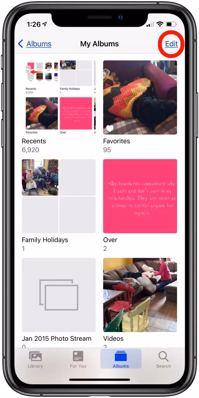 How to rename photo albums on iPhone?
