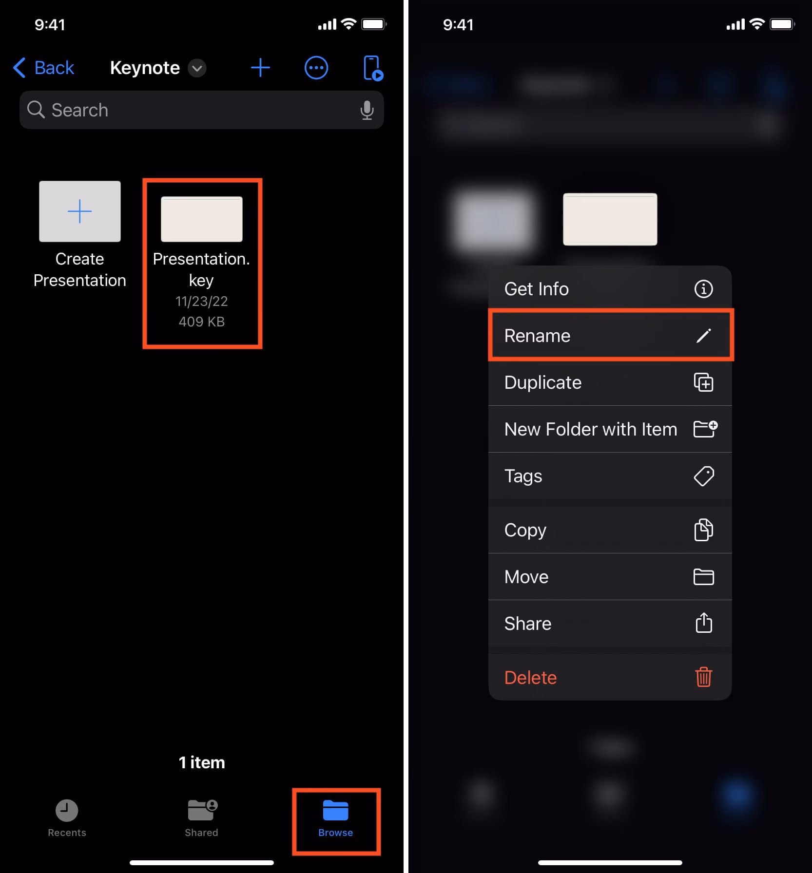 Can I change a file name on a shared iPhone?