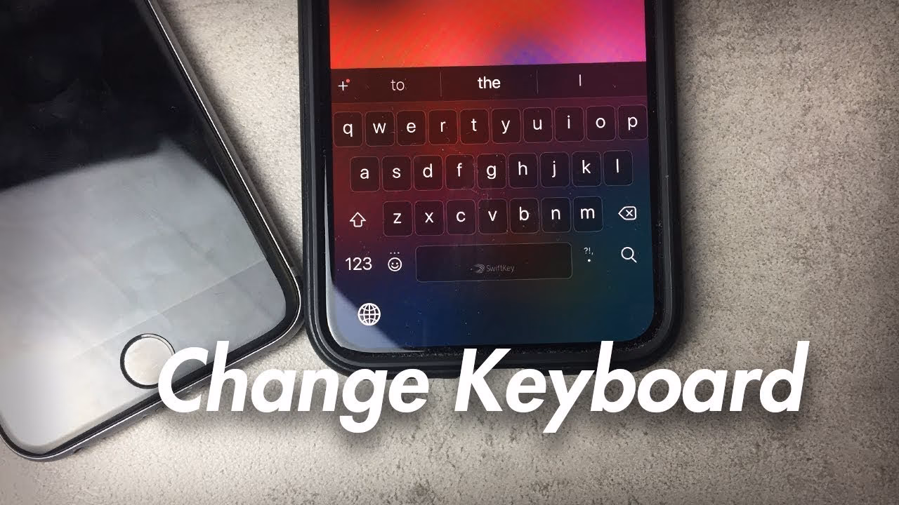 How can I customize the keyboard on my iPhone?