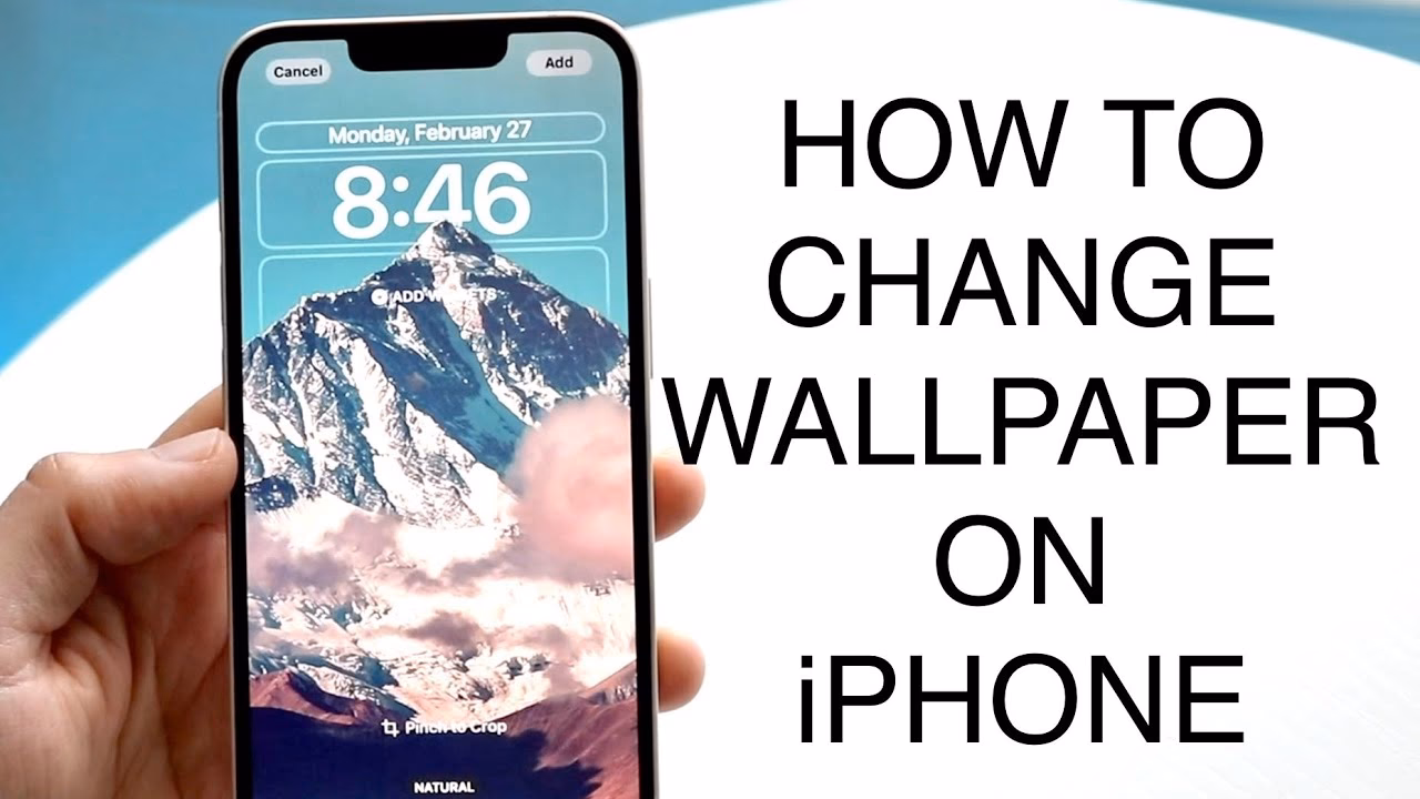 How do I choose a wallpaper for my iPhone?