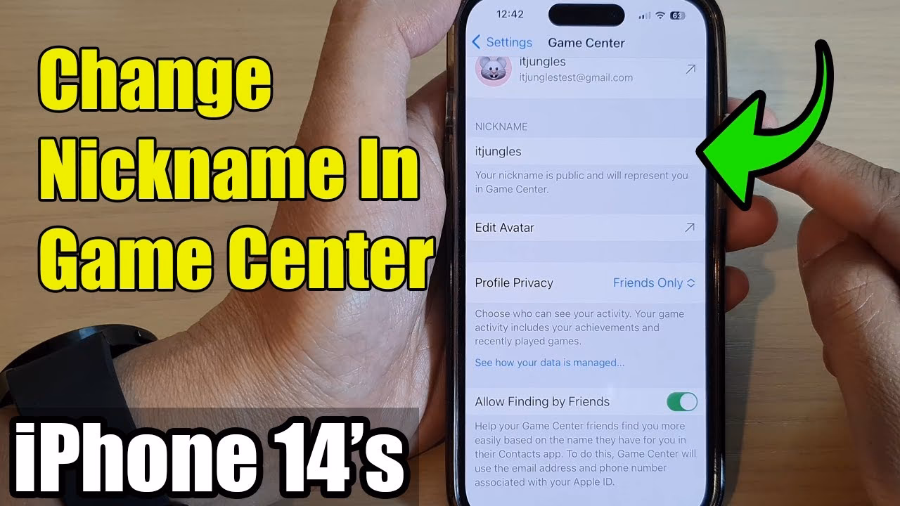 How do I Change my Game Center name?