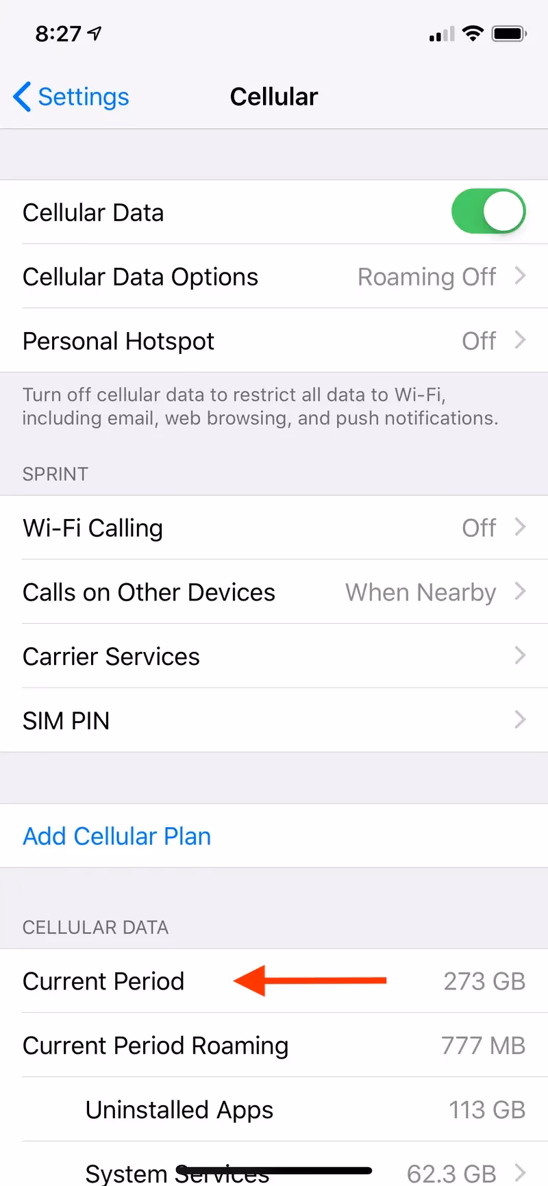 How do I Check My data usage on my iPhone 12?