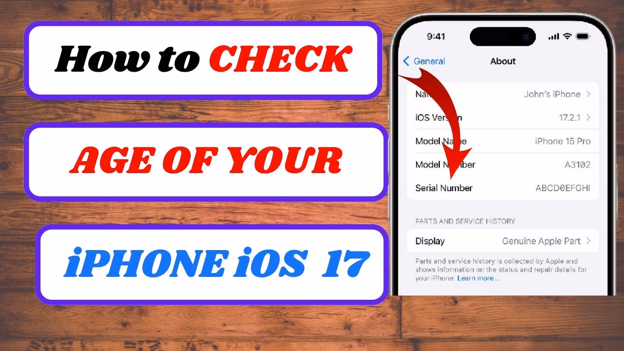 How do I check the age of my iPhone based on warranty?