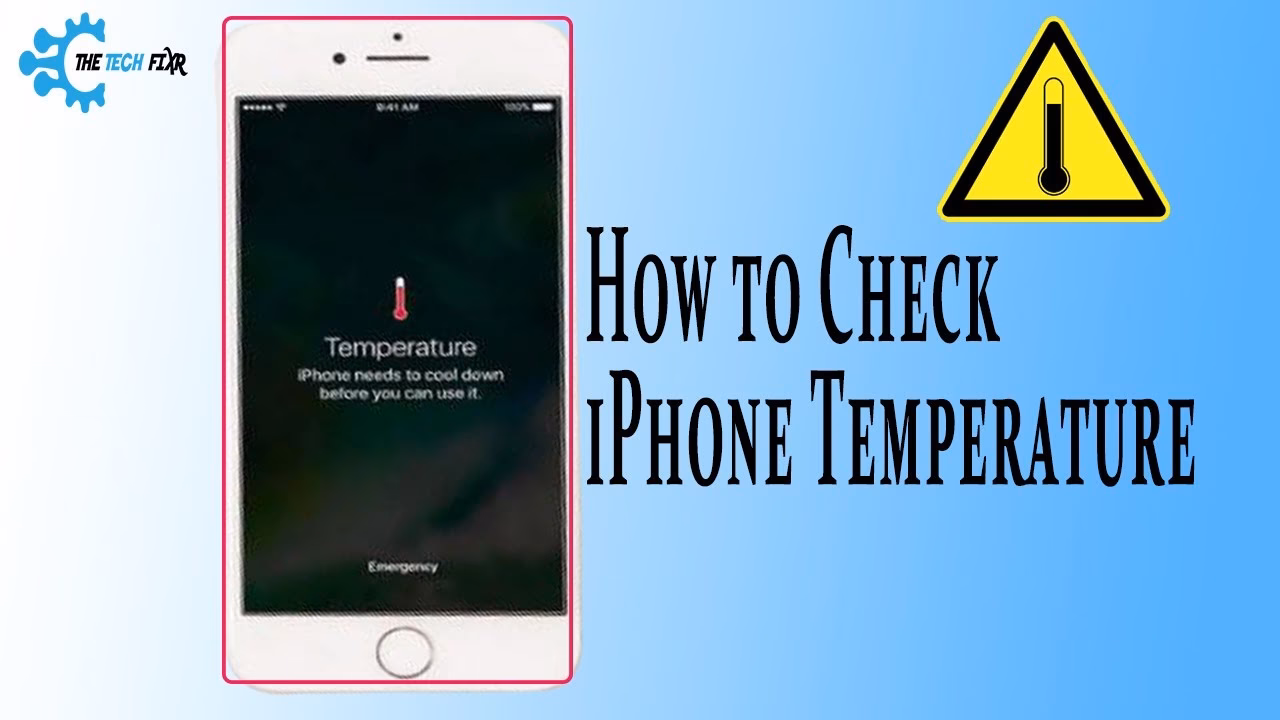 How to take a temperature reading on iPhone?