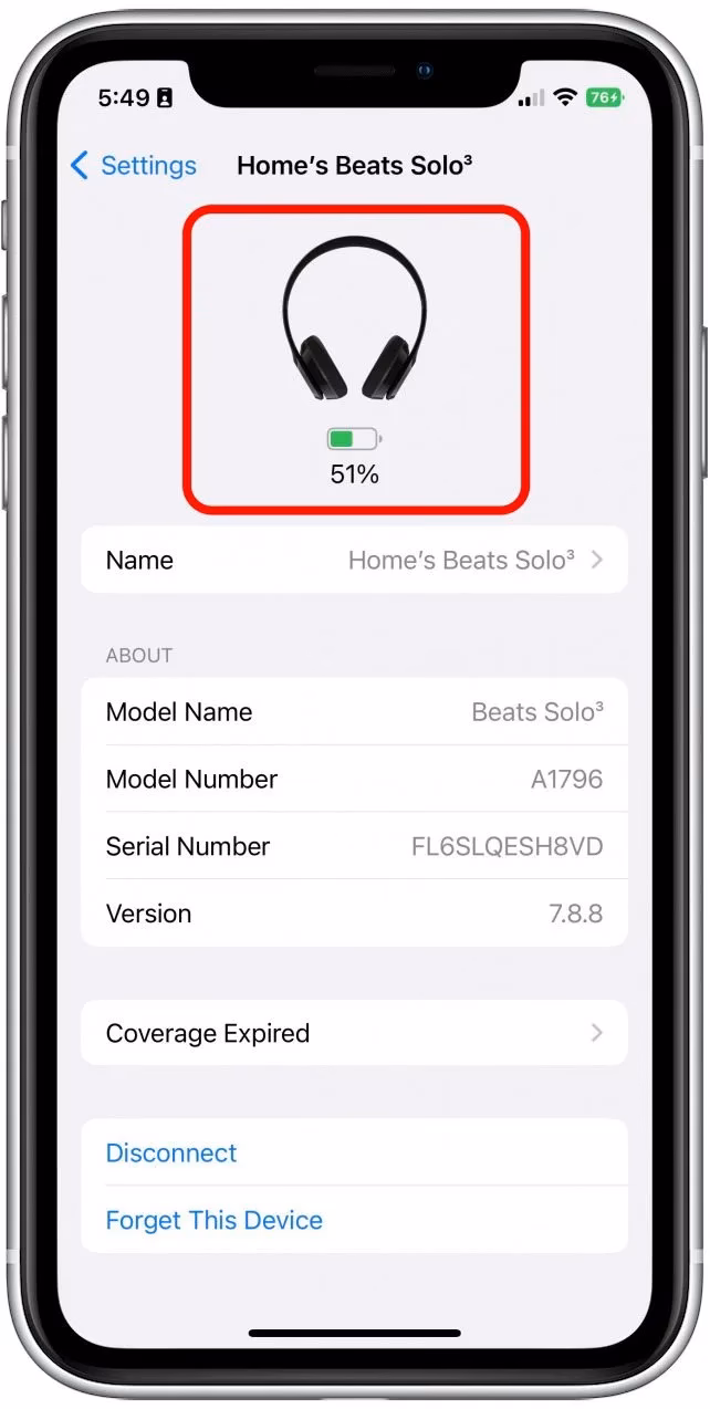 How do I Check My Beats battery level on my iPhone?