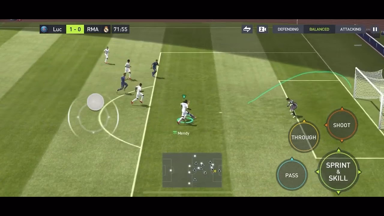 How to control gameplay in EA Sports FC mobile?