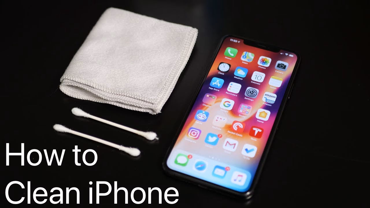 How to clean iPhone X?