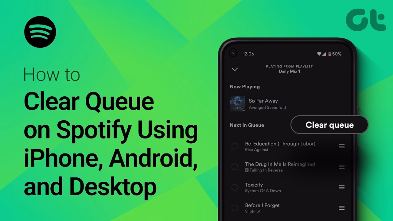 How do I access my Spotify queue?