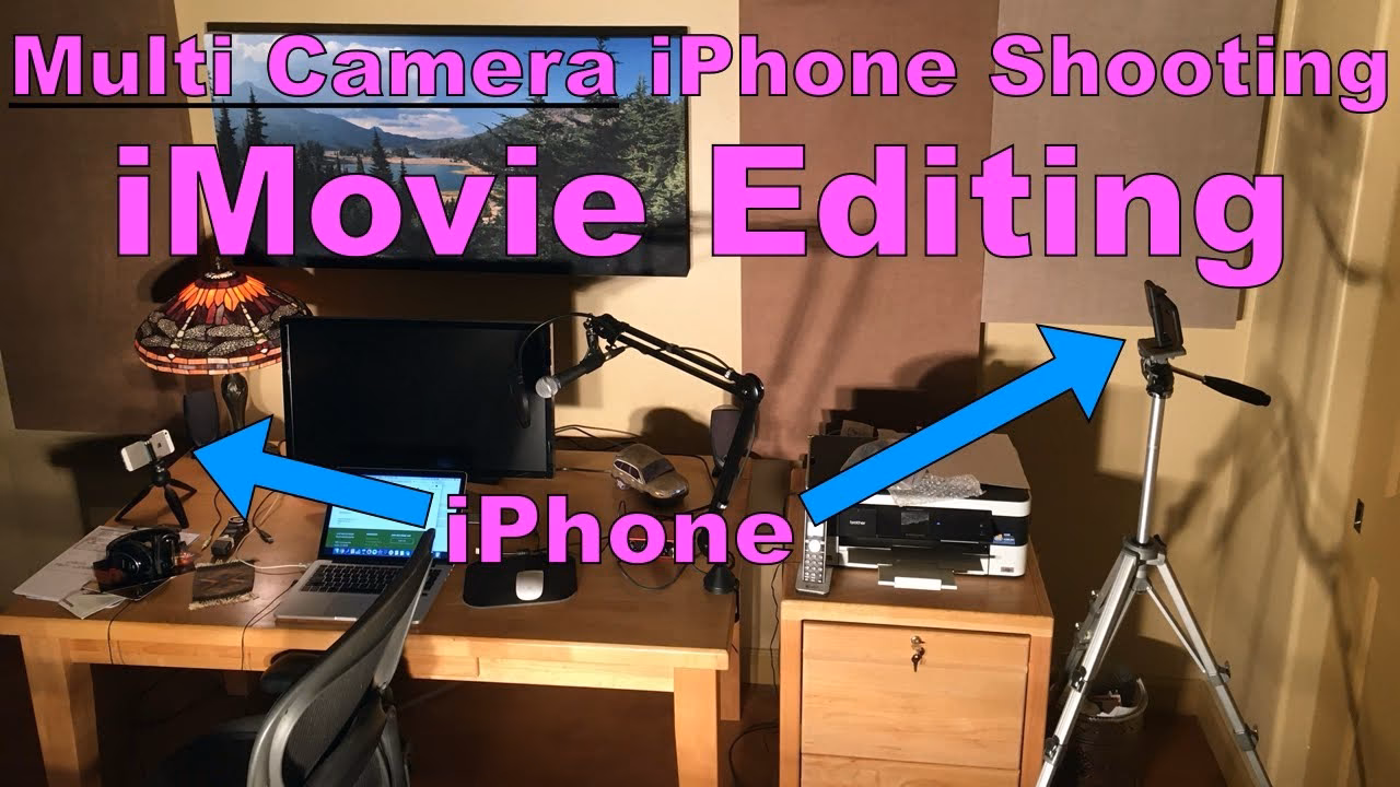How do I record a video from my iPhone to iMovie?