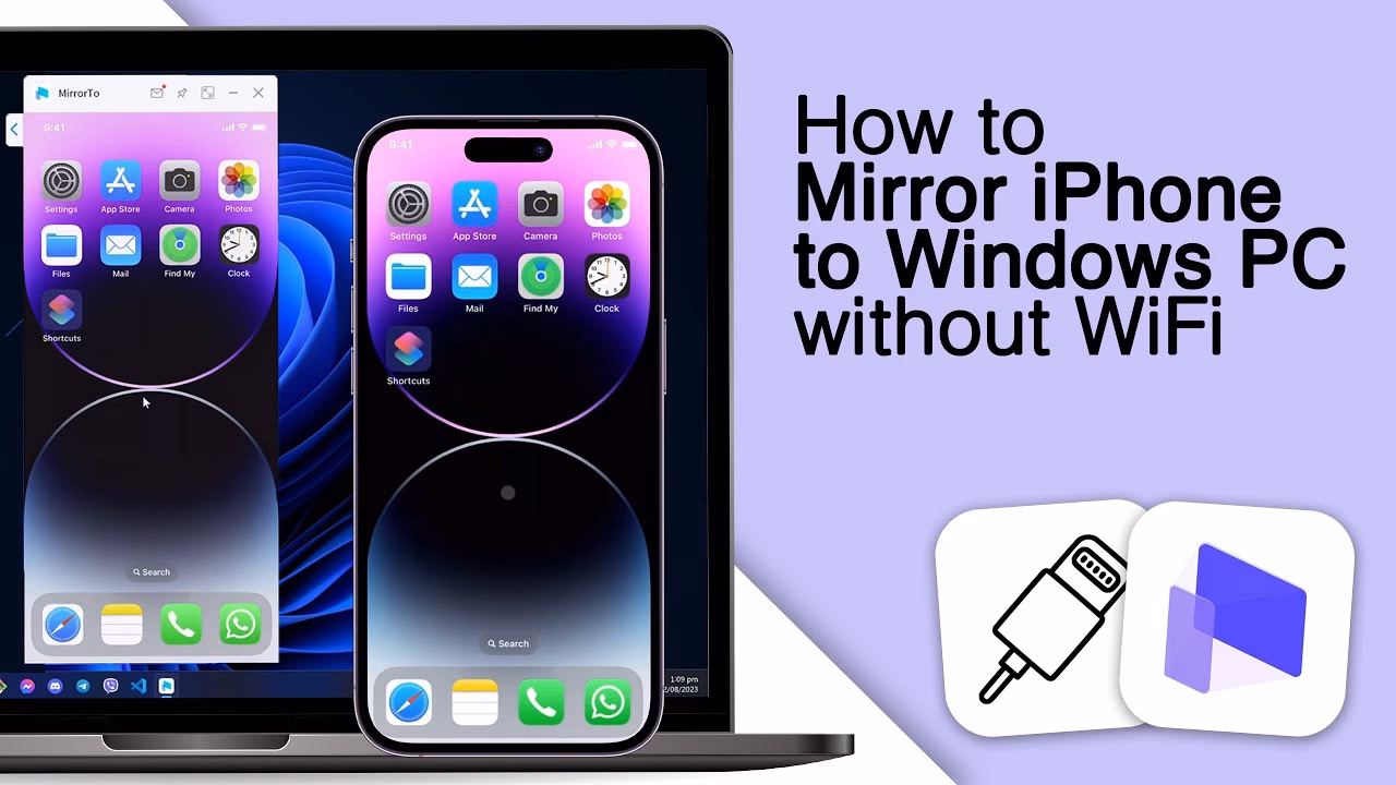 How to mirror iPhone to PC without cable?